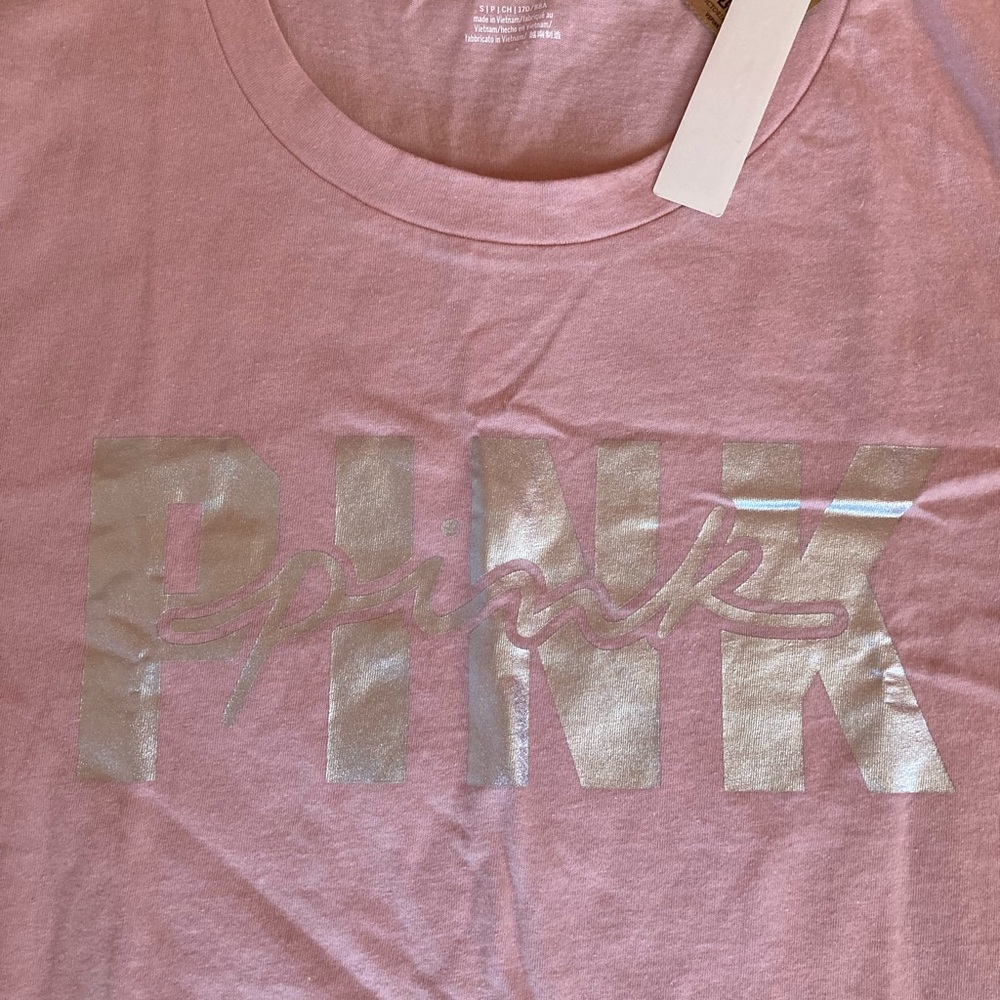 VS pink BRAND NEW RELEASE campus tee